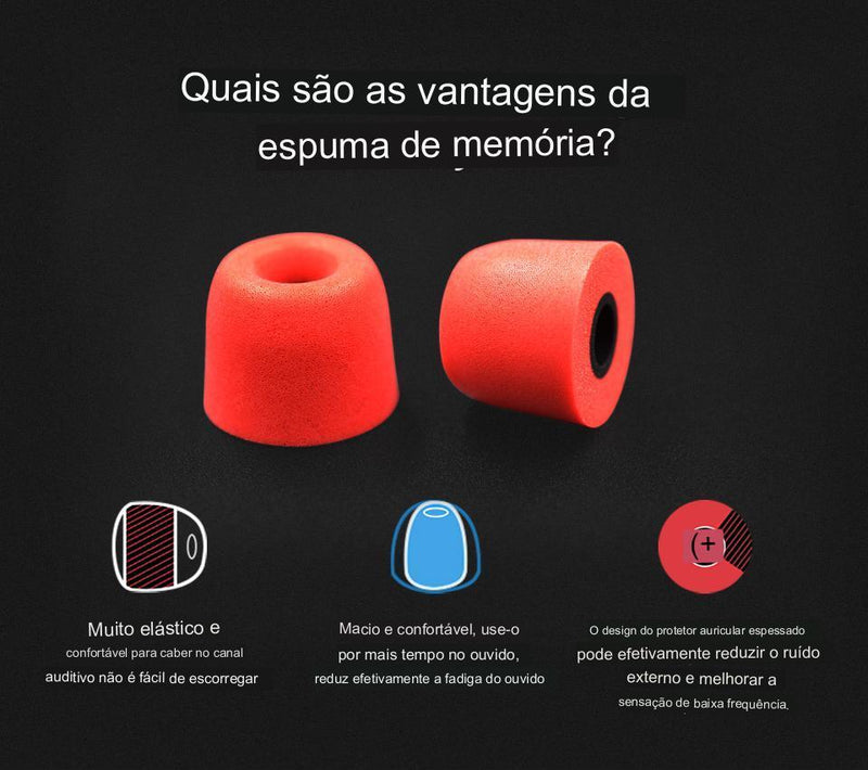 Borrachinhas de espuma de memória Soft KZ Premium