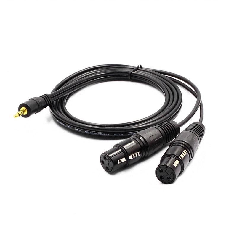 Cabo Split Xlr Fêmea para P2 Estéreo M-Vave
