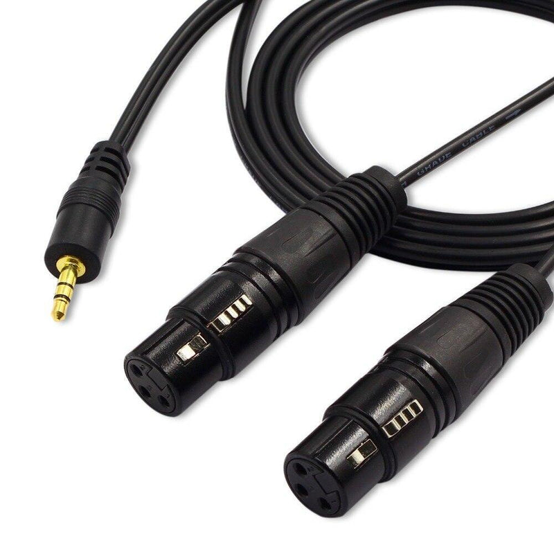Cabo Split Xlr Fêmea para P2 Estéreo M-Vave