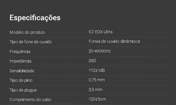 KZ EDX Ultra Lançamento